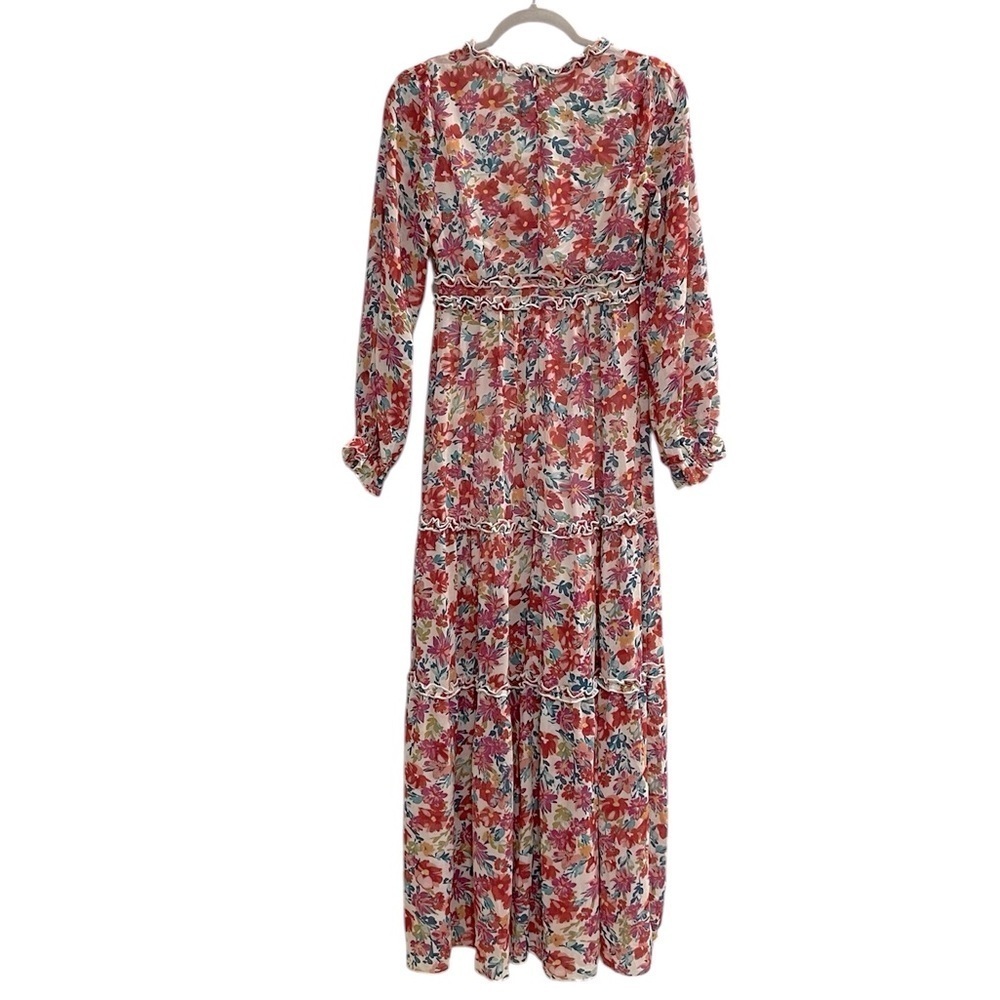 BOHME Floral Long Sleeve Maxi Dress Size XS - Picture 11 of 11
